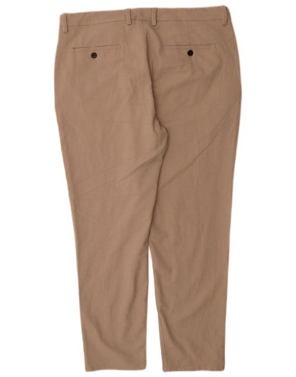 Pantaloni chino slim da uomo Zara EU 46 XL W36 L29 Beige