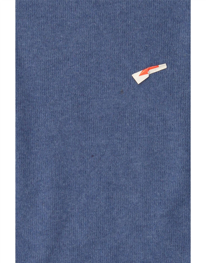 Maglione maglione girocollo da uomo Liberto IT 52 Large Blue Wool