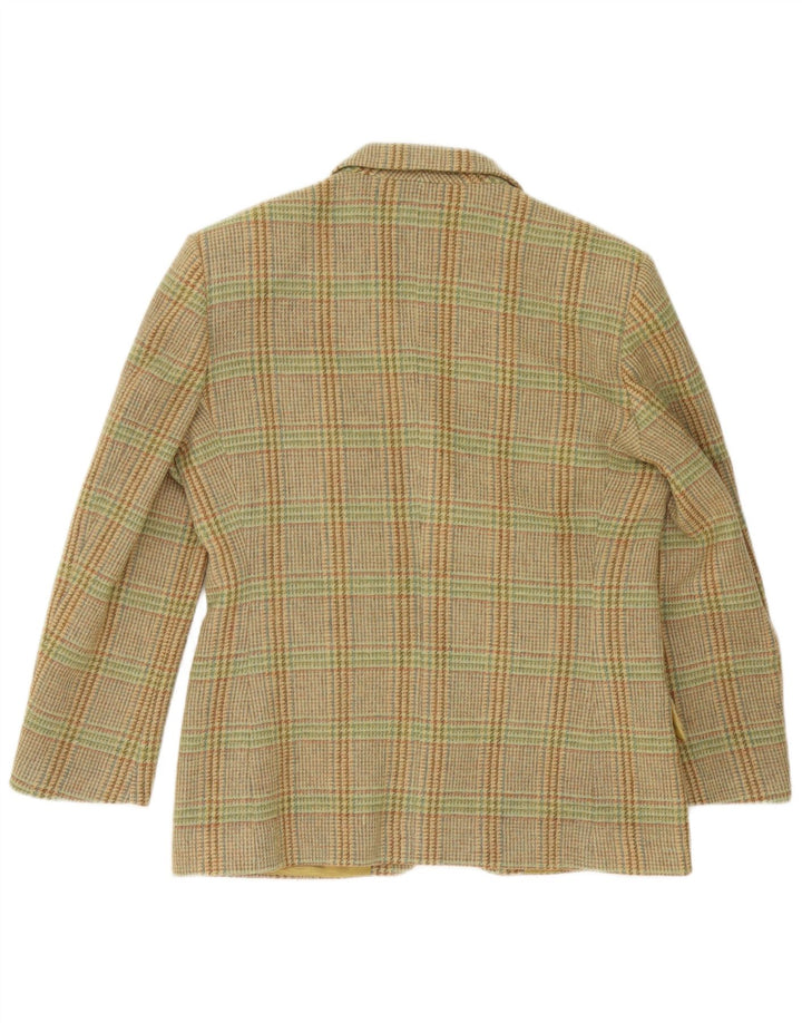 Giacca blazer a 3 bottoni da donna Henry Cottons IT 44 pied de poule verde medio