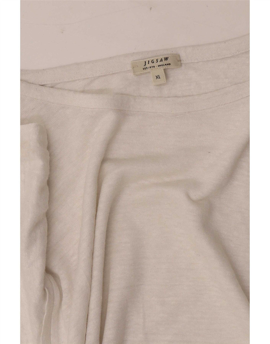 T-shirt da donna Jigsaw Top UK 18 XL bianca