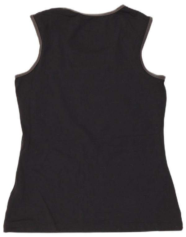 Canotta grafica Nike Dri Fit da donna UK 12 medio nylon nero