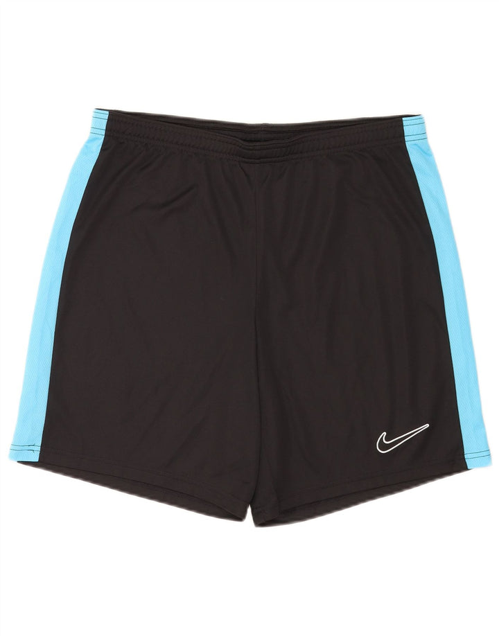 Pantaloncini sportivi Nike Dri Fit Slim da uomo, grandi, in poliestere color block nero