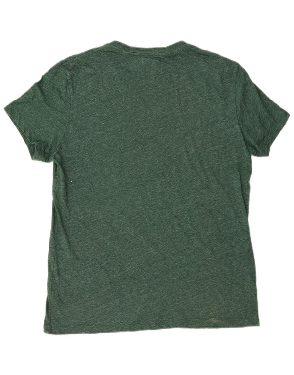 T-shirt da uomo Jack Wills Top grande in cotone screziato verde