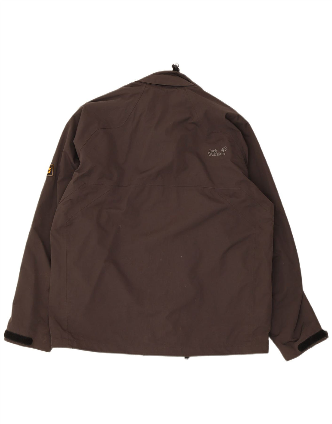 Giacca antipioggia da uomo Jack Wolfskin UK 40/42 Large Grigio Poliammide