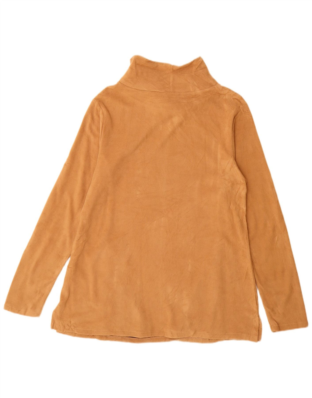 Maglione in pile lungo da donna Eddie Bauer UK 14 Poliestere marrone medio