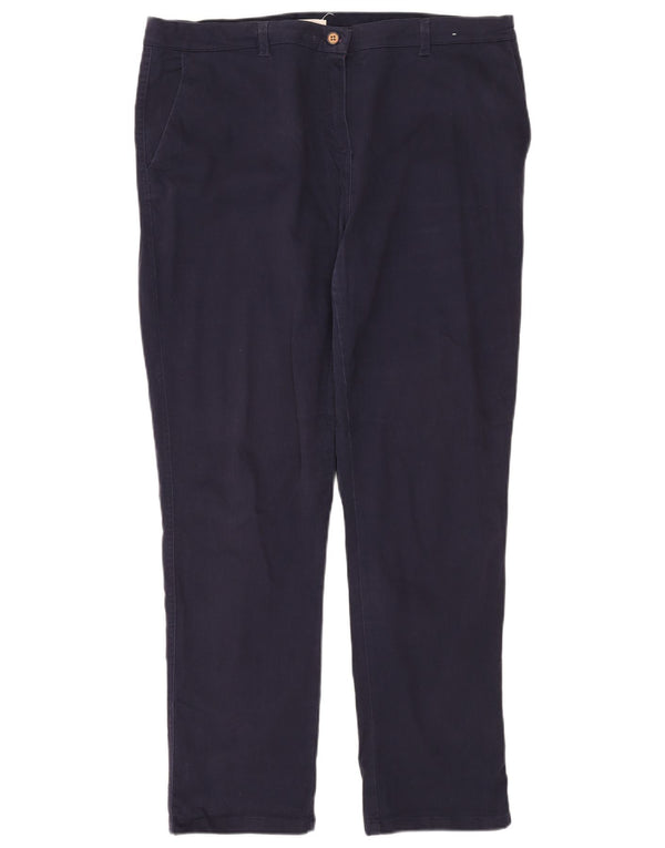 JOULES Pantaloni chino affusolati da donna UK 18 XL W38 L30 Cotone blu navy