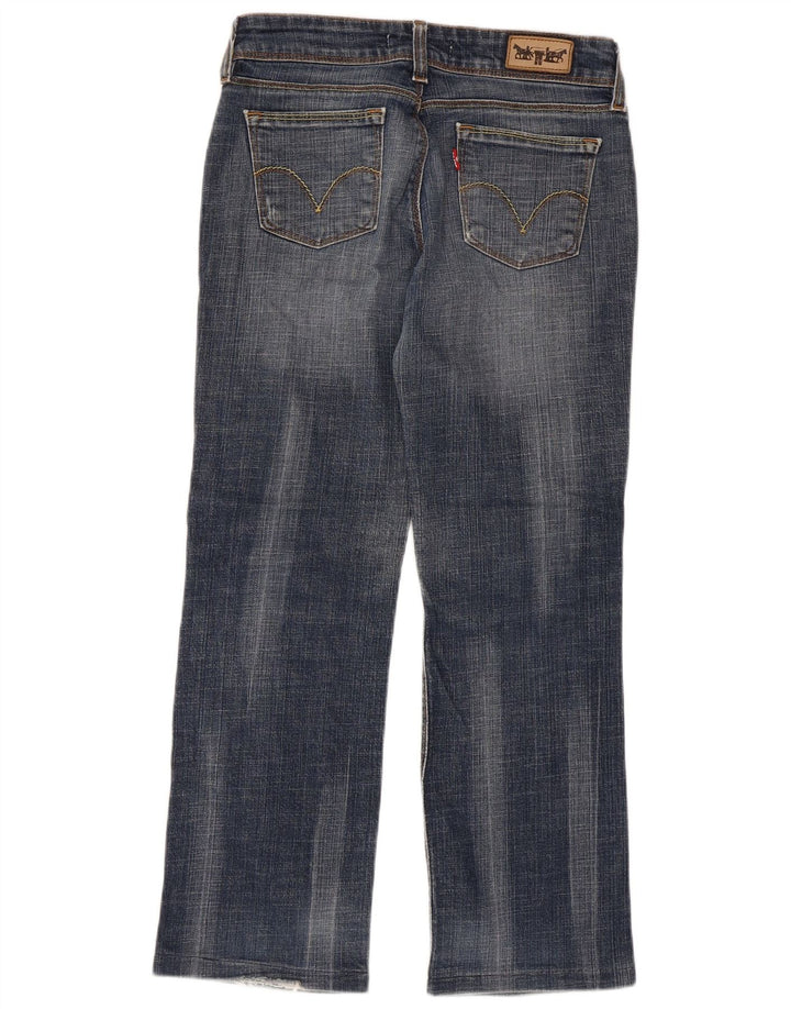 Levi's Donna 570 Crop Jeans dritti W29 L26 Cotone Blu