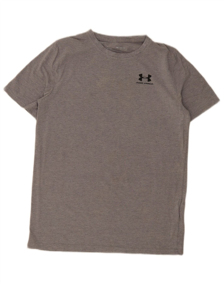 Maglietta regolare da ragazzo Under Armour 13-14 anni XL in cotone grigio