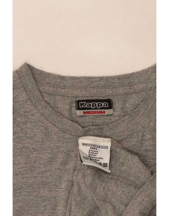 Canotta da uomo Kappa in cotone mélange grigio medio