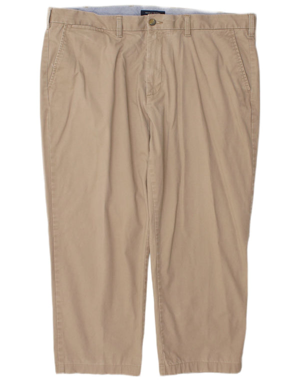 Pantaloni chino corti da uomo Tommy Hilfiger W40 L25 cotone beige