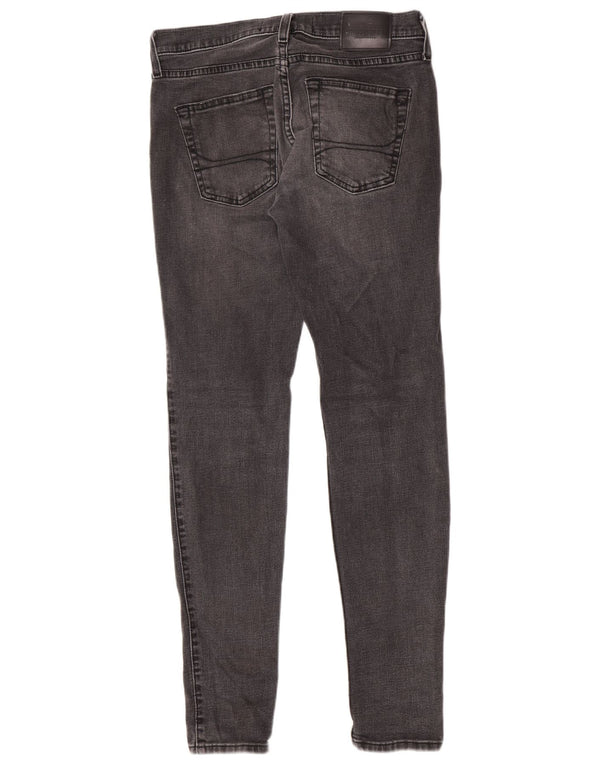 Jeans Hollister Uomo Super Skinny W30 L32 Cotone Grigio