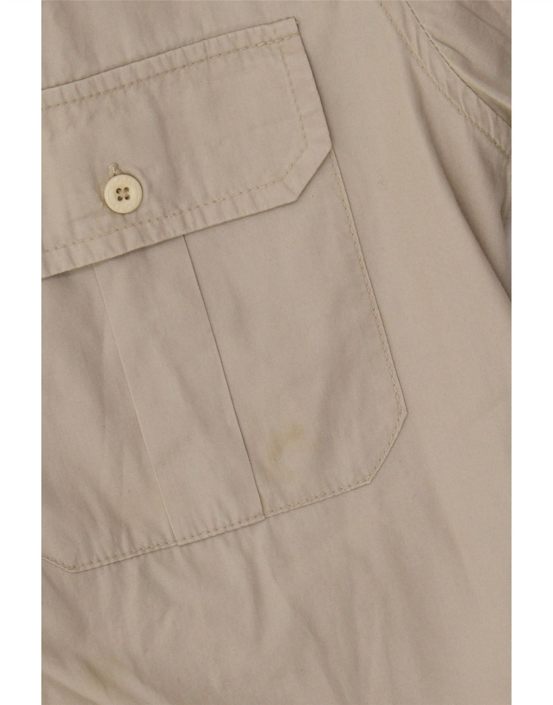 Camicia militare a maniche corte da uomo Gas Large in cotone beige