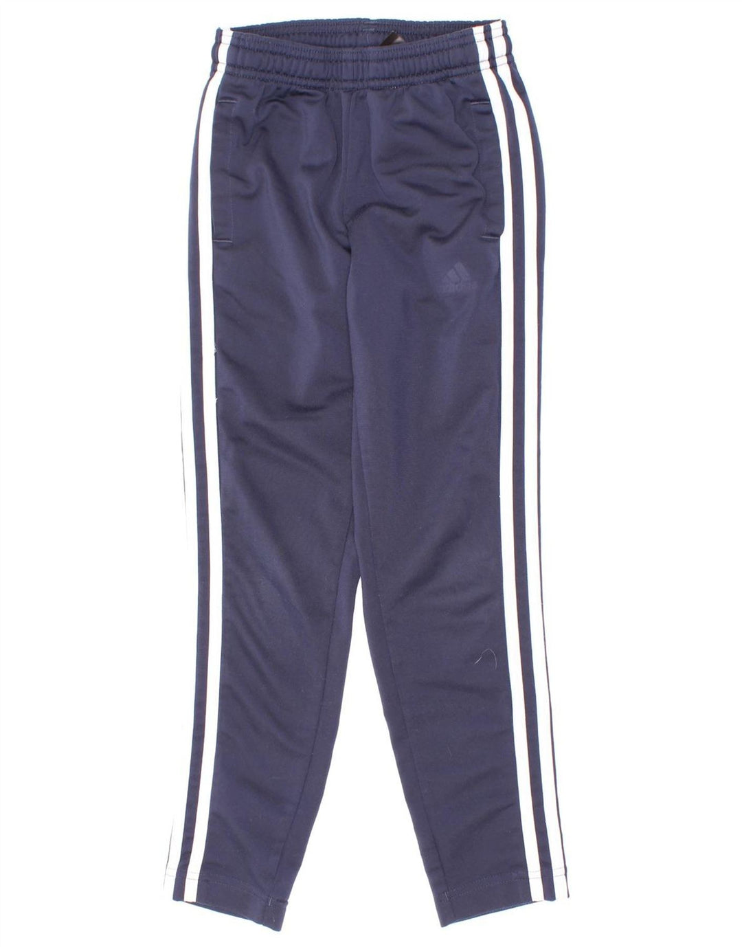 Pantaloni della tuta Adidas Aeroready da ragazzo 7-8 anni in poliestere blu navy