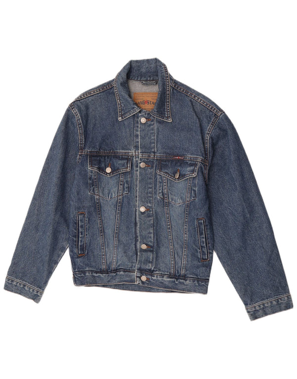 Giacca di jeans vintage da donna UK 10 piccola blu