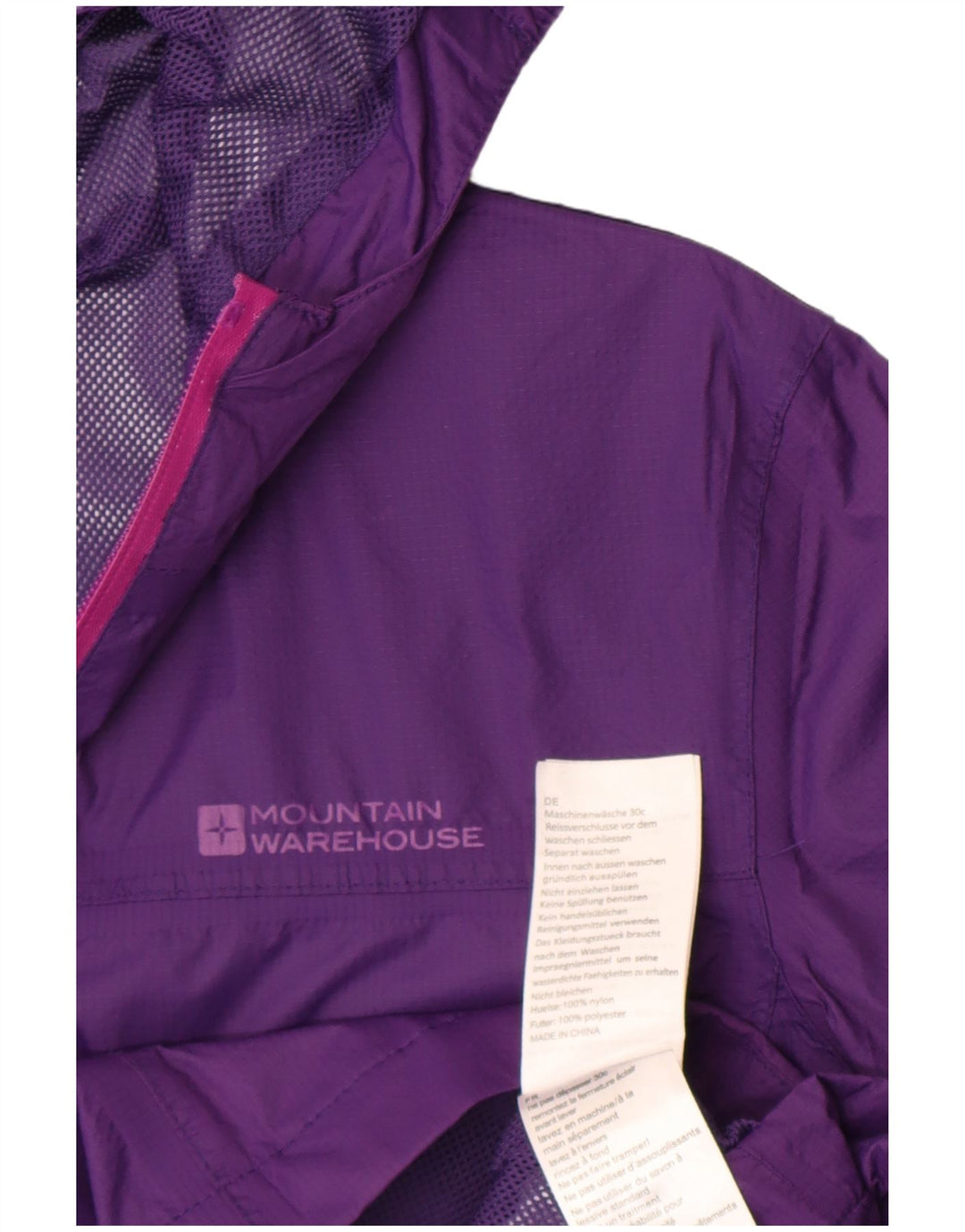 Giacca antipioggia con cappuccio da donna Mountain Warehouse UK 10 Small Viola Poliestere