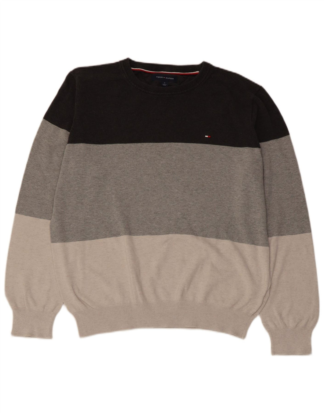 TOMMY HILFIGER Maglione maglione girocollo da uomo medio multicolore