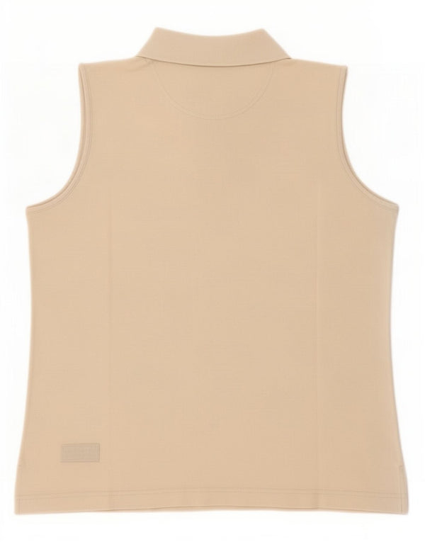 Polo senza maniche da donna Murphy & Nye UK 14 Cotone beige medio