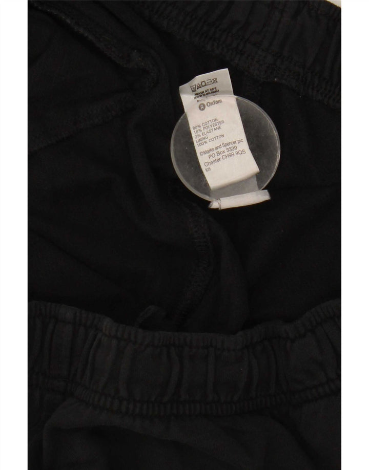 Pantaloni da tuta da uomo Marks & Spencer grandi in cotone nero