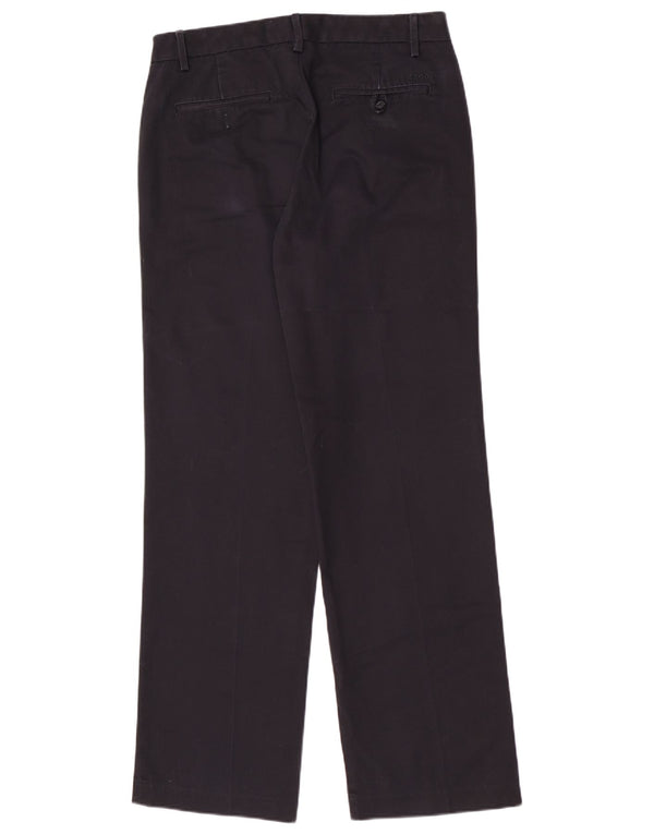 Pantaloni chino dritti da uomo Izod W30 L32 in cotone blu navy