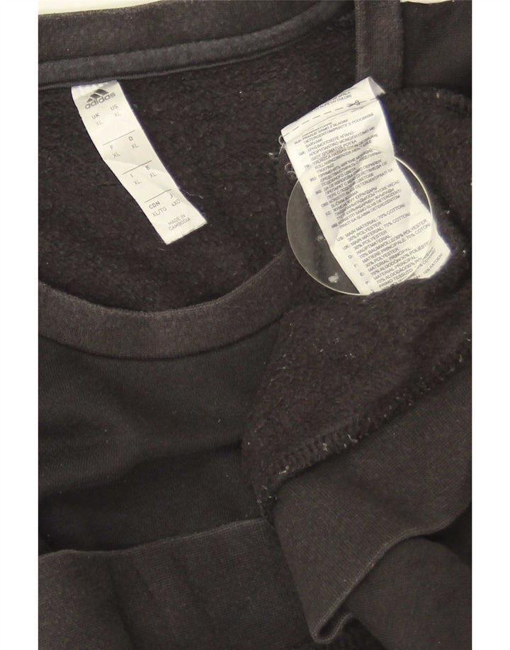 Felpa da uomo Adidas Jumper XL in cotone nero
