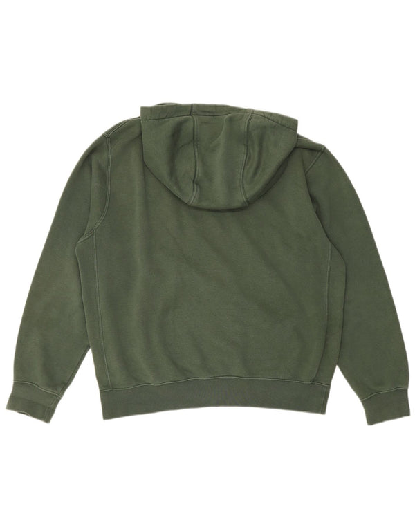Felpa con cappuccio grafica Nike da uomo in cotone verde medio