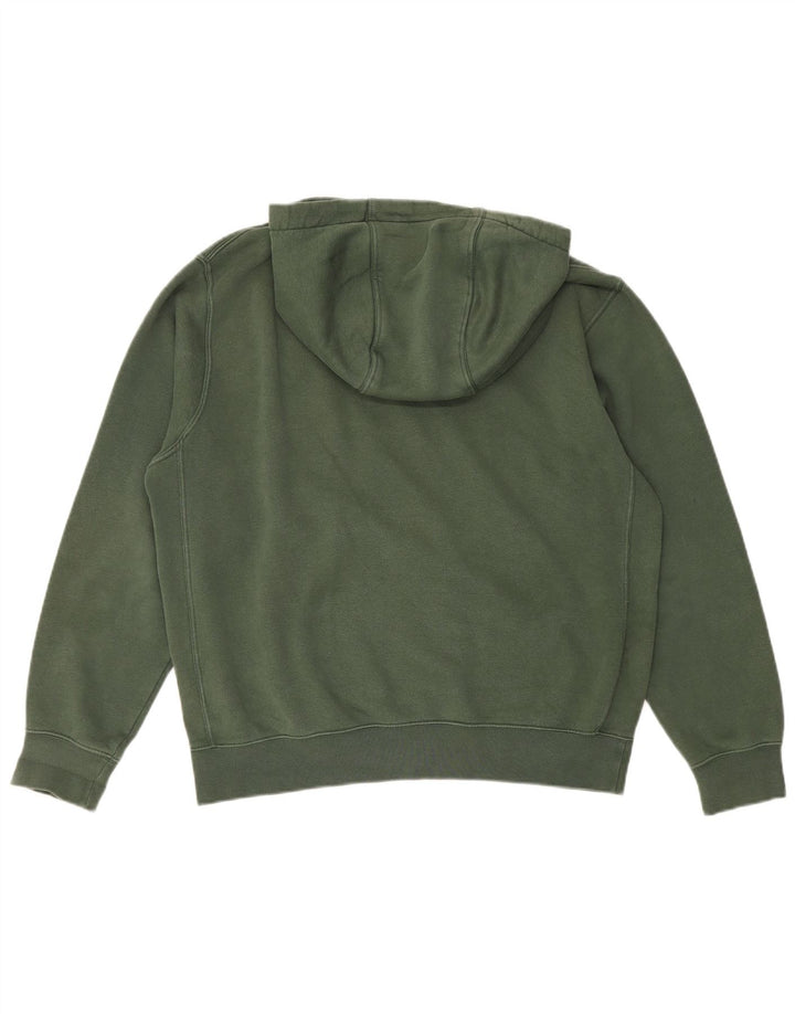 Felpa con cappuccio grafica Nike da uomo in cotone verde medio