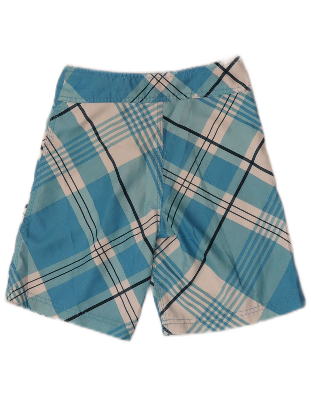 Pantaloncini da bagno con grafica Hurley per ragazzi 5-6 anni in poliestere a quadri blu