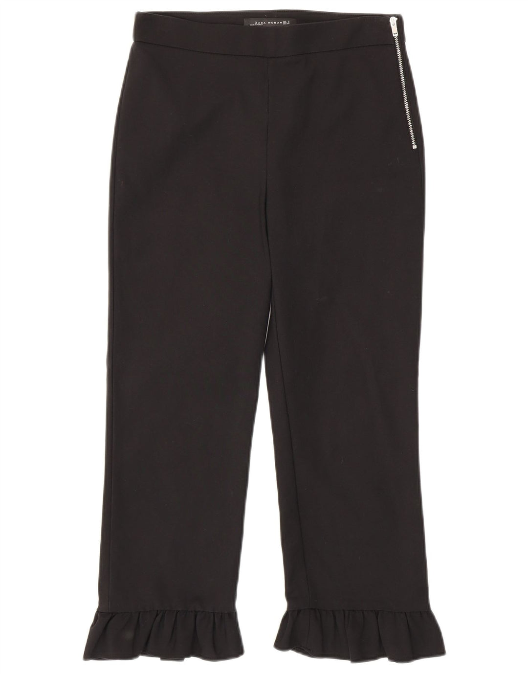 Pantaloni corti dritti da donna Zara piccoli W26 L23 neri