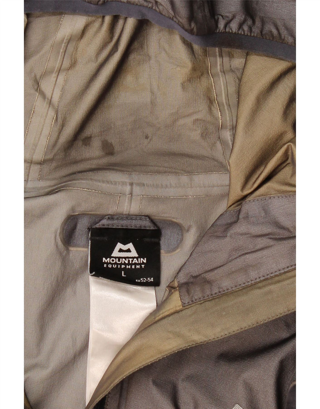 MOUNTAIN EQUIPMENT Giacca antipioggia da donna con cappuccio UK 14 Large Grigio
