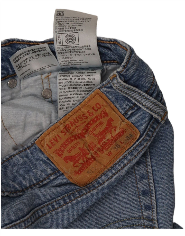 Levi's Uomo 516 Jeans dritti W36 L34 Cotone Blu