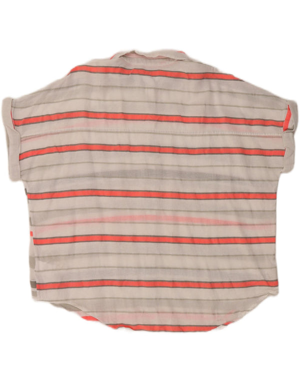 Camicia a maniche corte da donna Joules UK 14 Grandi righe multicolori