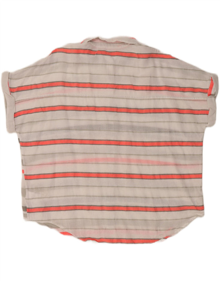 Camicia a maniche corte da donna Joules UK 14 Grandi righe multicolori
