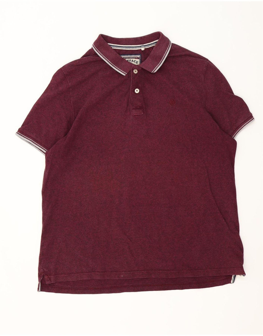 Polo da uomo Fat Face 3XL cotone a righe marrone
