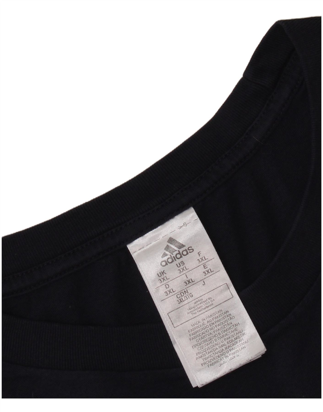 T-shirt grafica da uomo ADIDAS Top 3XL cotone blu navy