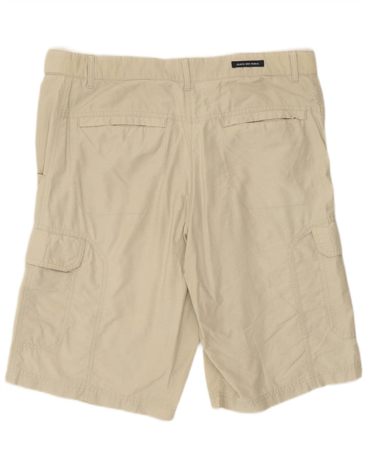 Pantaloncini cargo da uomo Marks & Spencer W32 cotone verde medio