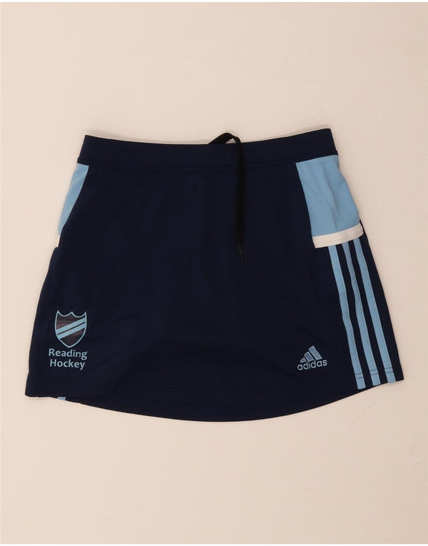 Adidas Womens Reading Hockey Skort UK 8/10 Small Blu Navy Sport
