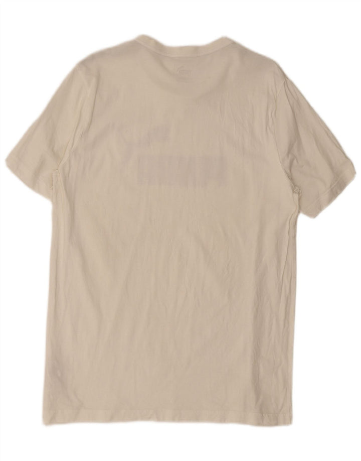 Puma T-shirt grafica da uomo grande in cotone bianco