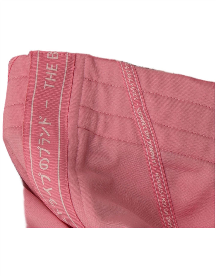 Giacca da ginnastica grafica per ragazze Adidas 11-12 anni in poliestere rosa