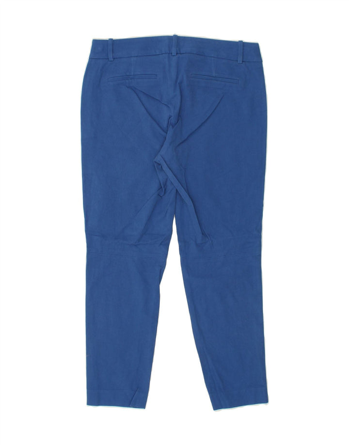 J. CREW Womens Slim Cropped Trousers US 8 Medium W32 L25 Blue Cotton Vintage J. Crew and Second-Hand J. Crew from Messina Hembry 