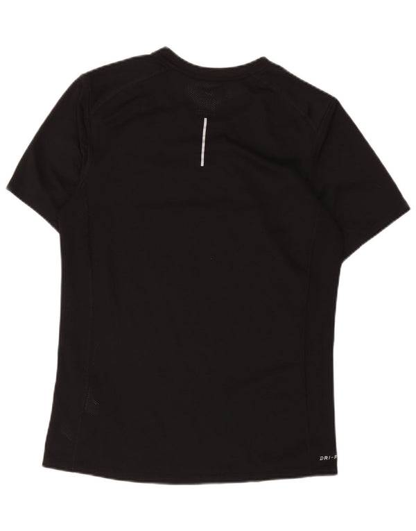 T-shirt da uomo Nike Top Small nera in poliestere sportiva