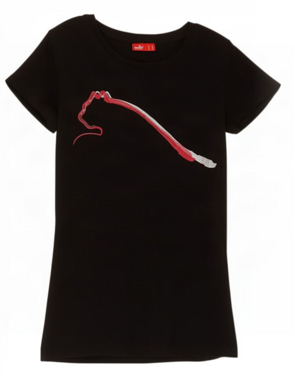 T-shirt grafica da donna Puma UK 8 Small Nera
