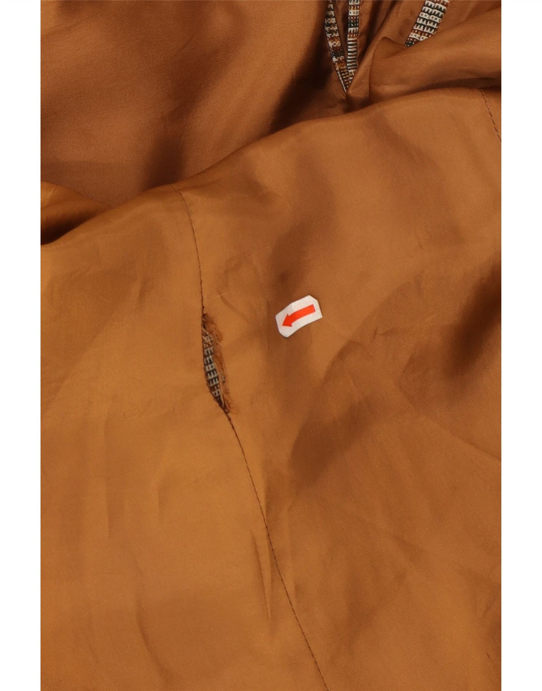 Giacca blazer da uomo a 2 bottoni VINTAGE UK 40 grande poliestere a quadri grigi