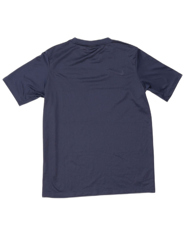 T-shirt da ragazzo Nike Dri Fit Top 13-14 anni XL Blu navy Colourblock
