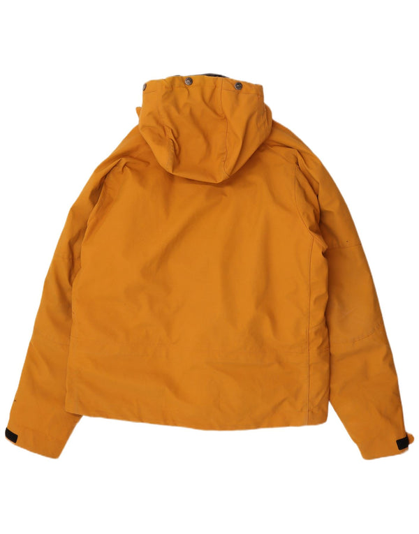 Giacca imbottita con cappuccio da uomo Machu Picchu UK 42 XL Nylon giallo