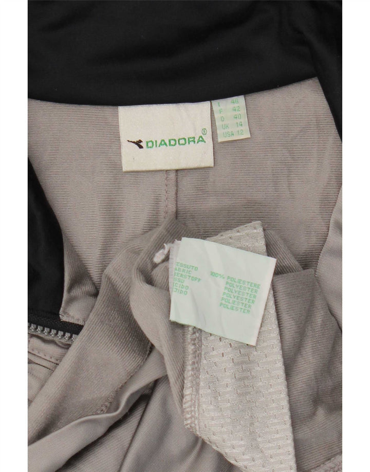Giacca da tuta oversize da donna Diadora UK 14 Large Grey Colourblock