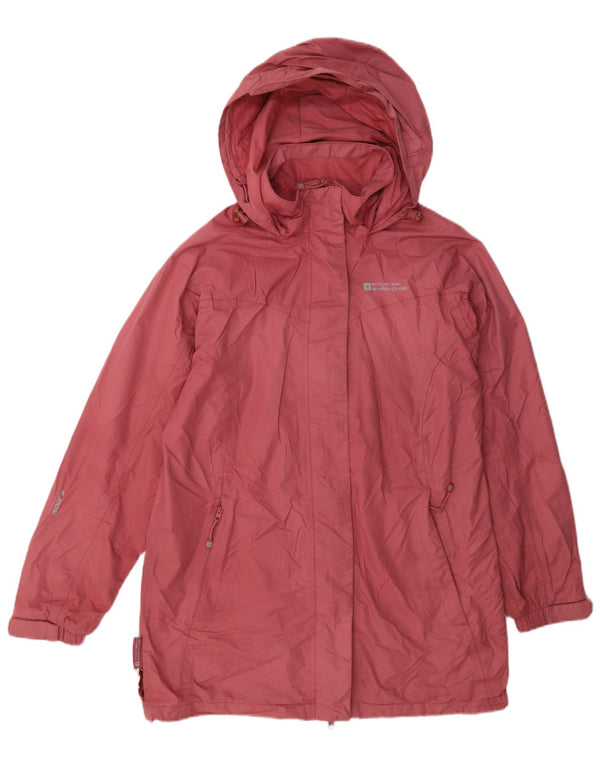Impermeabile con cappuccio da donna Mountain Warehouse UK 14 Large Rosa Poliestere