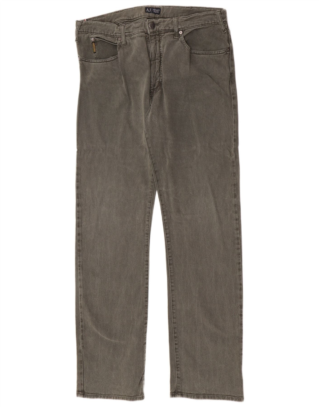 Jeans dritti da uomo Armani W36 L34 cotone verde