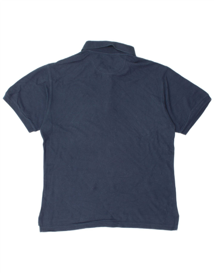 Polo da uomo CHAMPION in cotone blu navy medio