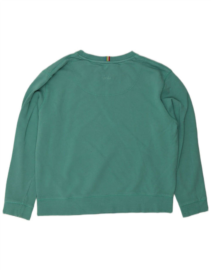Joules Felpa oversize da donna Maglione UK 12 Cotone verde medio