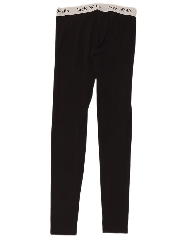 Leggings grafici da donna Jack Wills UK 10 piccolo cotone color block nero